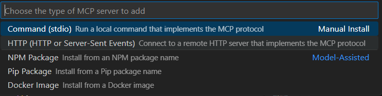 Select HTTP or Server-Sent events