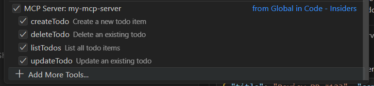 Tools listed successfully